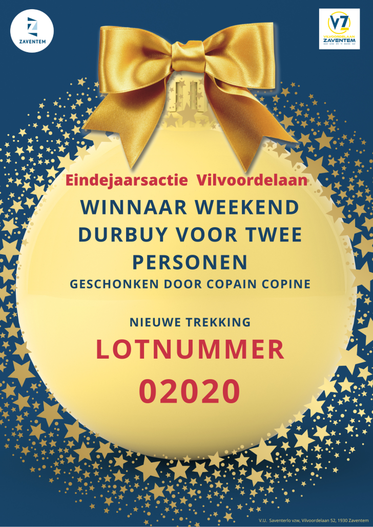 Hertrekking Hoofdwinnaar Eindejaarsactie Vilvoordelaan