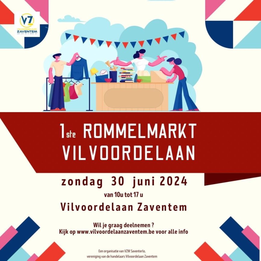 1ste Rommelmarkt in de Vilvoordelaan!